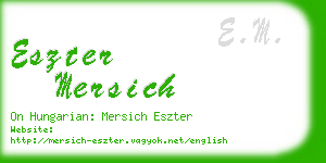 eszter mersich business card